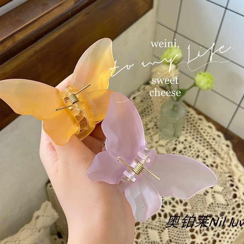 Kẹp Tóc Hình Bướm Sau Lưng Phong Cách Hàn Quốc Cho Nữ