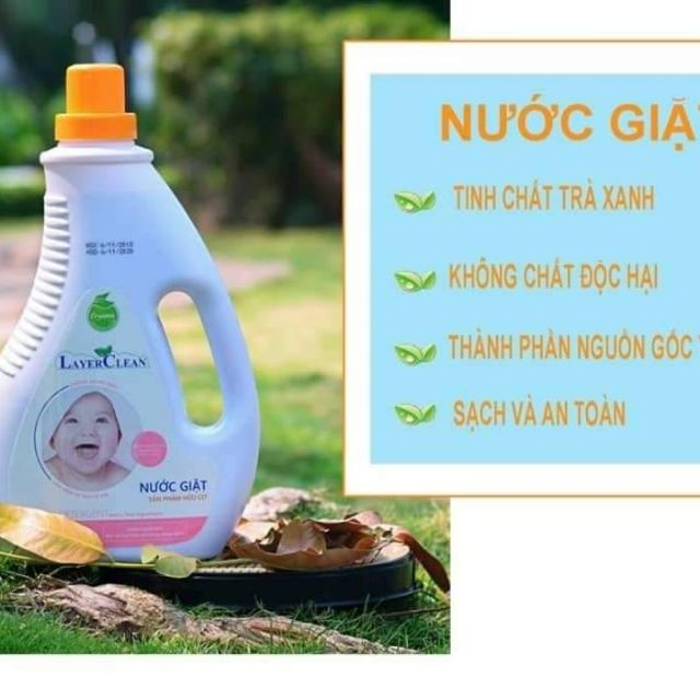 Nước giặt hữu cơ Layer Clean hương nước hoa 2l