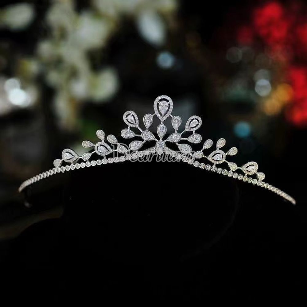 Vương Miện Thiết Kế Đơn Giản Thời Trang Cho Cô Dâu