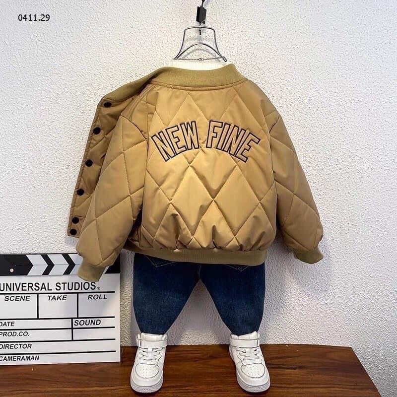 Áo bomber bé trai- Hàng sẵn