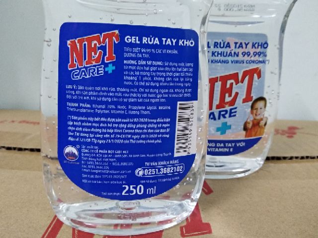 Gel rửa tay khô sát khuẩn Net Care 250ml | BigBuy360 - bigbuy360.vn