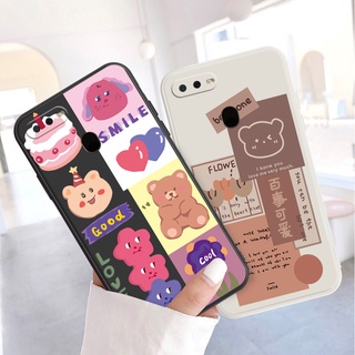 OPPO A95/94/92/91/83/74/72/57/54/53 A52 A39 A35 A33 A32 A31 A15 A15S A12 A11 A11x A9 A9X A8 A7 A5 A5S Ốp Điện Thoại Mềm Hình Gấu Hoạt Hình Cho
