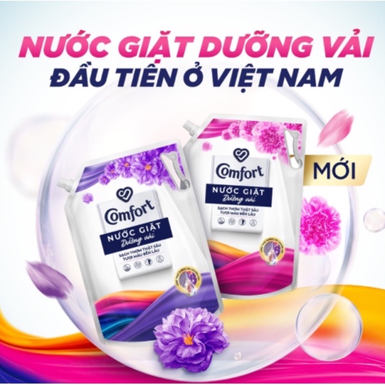 Nước Giặt Dưỡng Vải Comfort Hương Thời Thượng Túi 2,2kg.