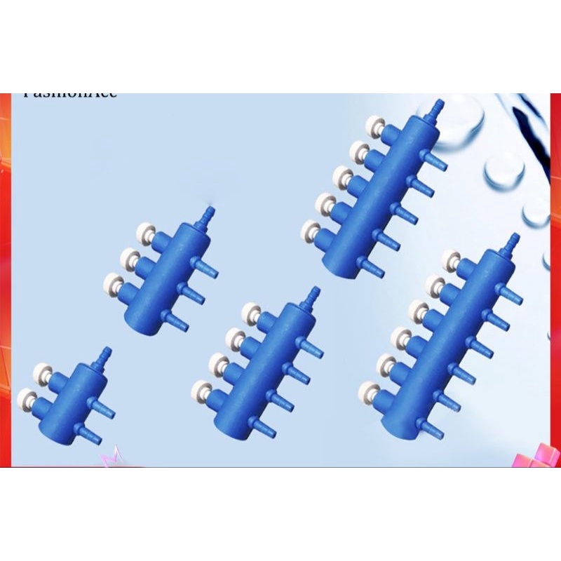 Van Nhựa Chia Oxi Có Khóa 2-4-6-8-10 đầu Cho Hồ Cá