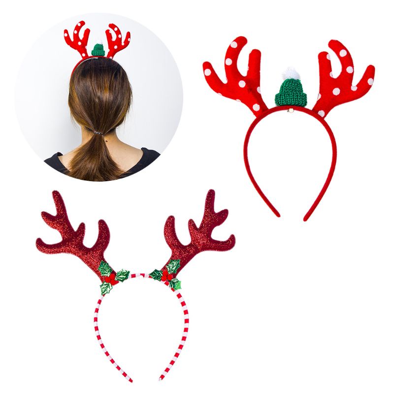 Flgo Băng Đô Cài Tóc Họa Tiết Hoạt Hình Phong Cách Giáng Sinh Cho Người Lớn Và Trẻ Em