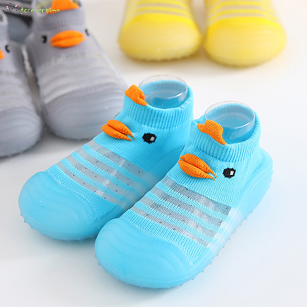 #Mẹ và con# Toddler Infant Shoes Cartoon Cute Knitted Breathable Shoes for Little Kids Baby Girls Boys