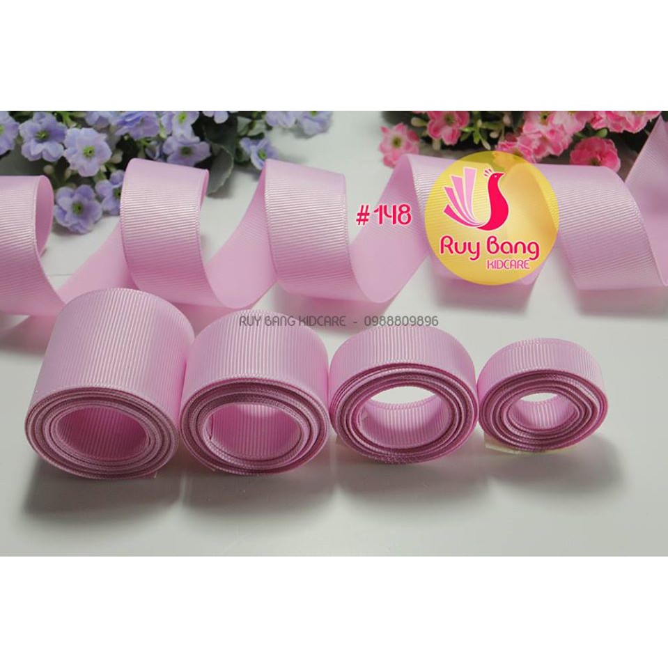 Ruy băng gân tông hồng ( cuộn 5m)