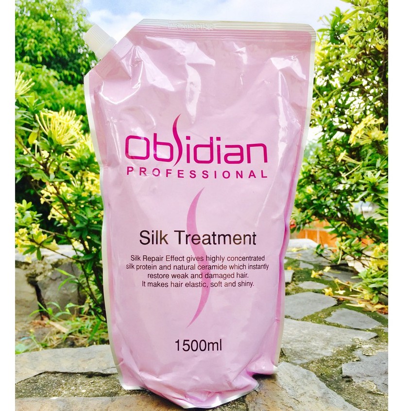 Kem hấp ủ tóc 🌸 Dầu hấp Obsidian ủ lạnh tóc, mặt nạ dưỡng tóc siêu mượt Silk Treatment Hàn Quốc