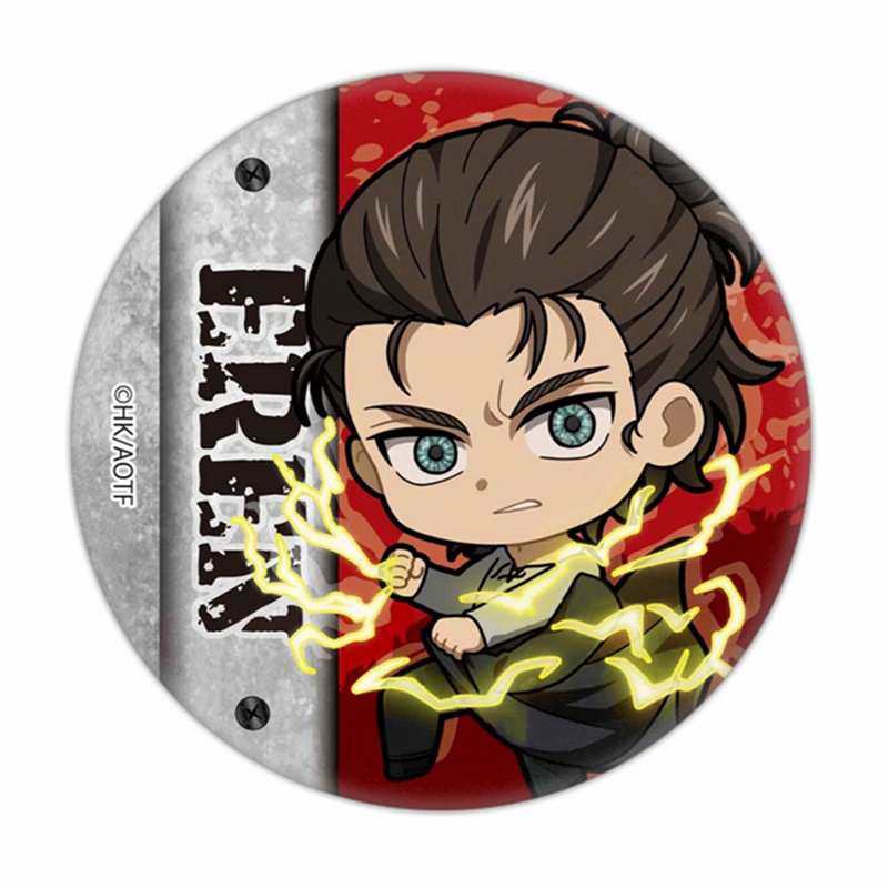 Huy hiệu cài áo hình nhân vật hoạt hình Attack on Titan