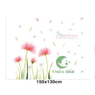 Decal dán tường hình hoa tulip