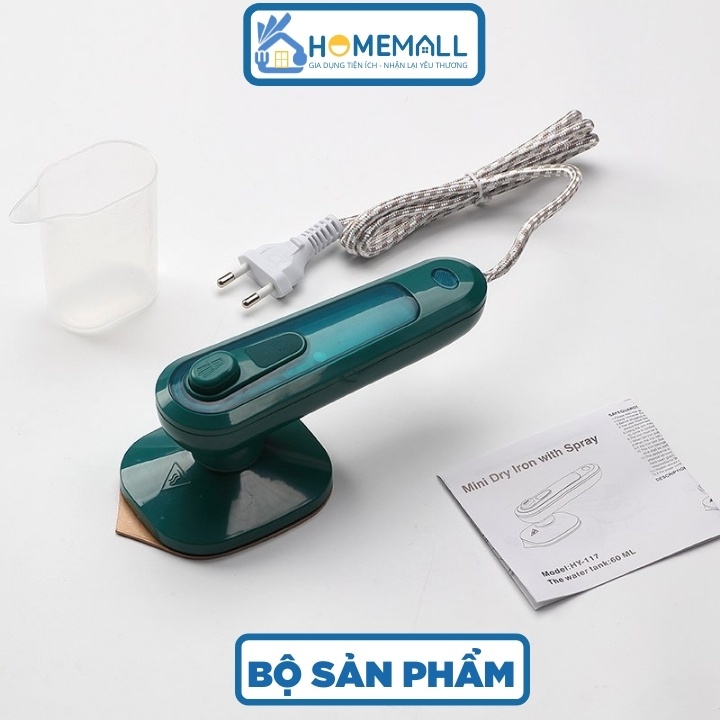 Bàn Là Hơi Nước Cầm Tay Mini Bàn Ủi Hơi Nước Công Suất 33W Mẫu Mới 2021