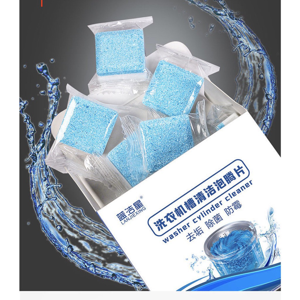 Viên sủi vệ sinh, tẩy lồng máy giặt diệt khuẩn (1 viên)