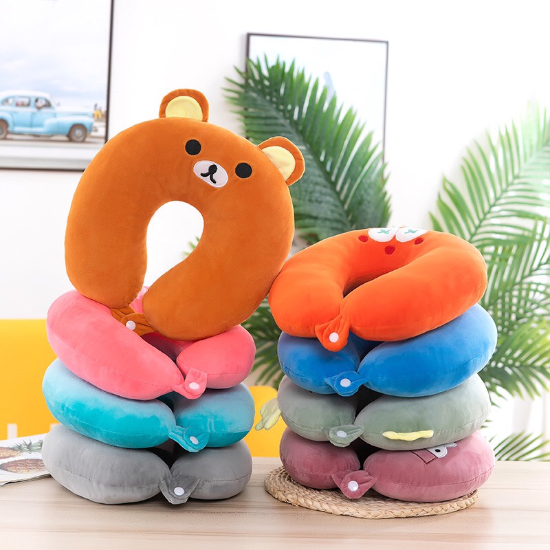 Gối chữ U kê cổ chống đau mỏi vai gáy dùng cho văn phòng du lịch quà tặng