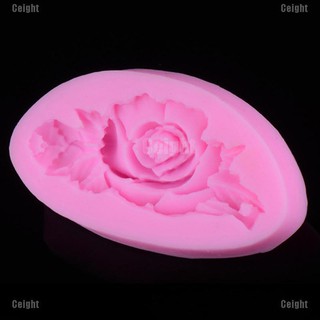 Khuôn silicon 3D tạo hình hoa hồng dùng trang trí bánh