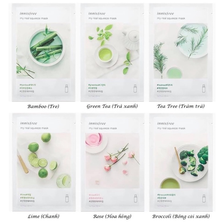 Combo 180 mặt nạ innisfree Hàn cho sĩ