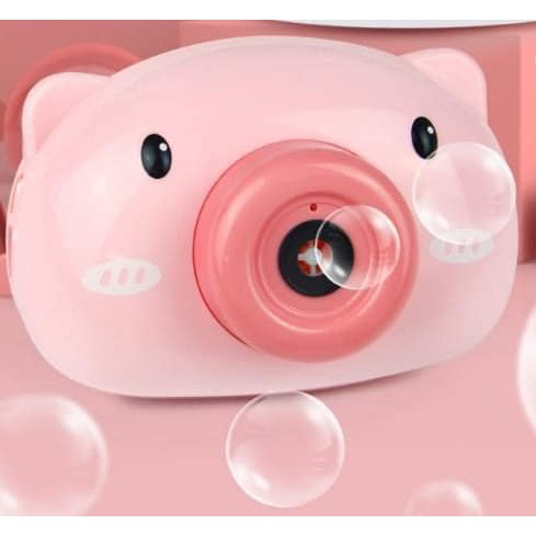 Đồ chơi máy ảnh bắn ra bong bóng xà phòng hình lợn ngộ nghĩnh cho bé