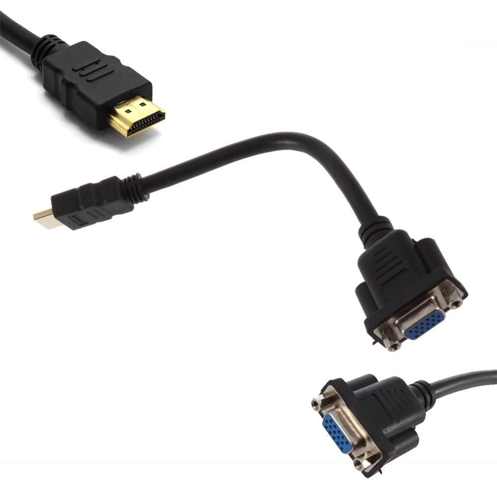 Cáp Chuyển Đổi Video Hdmi 1080p Sang Vga D-Sub 15pins Cho Hdtv Pc