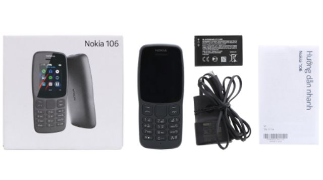Điện thoại Nokia 106 model  2018, dual  Like new bảo hành 10 tháng