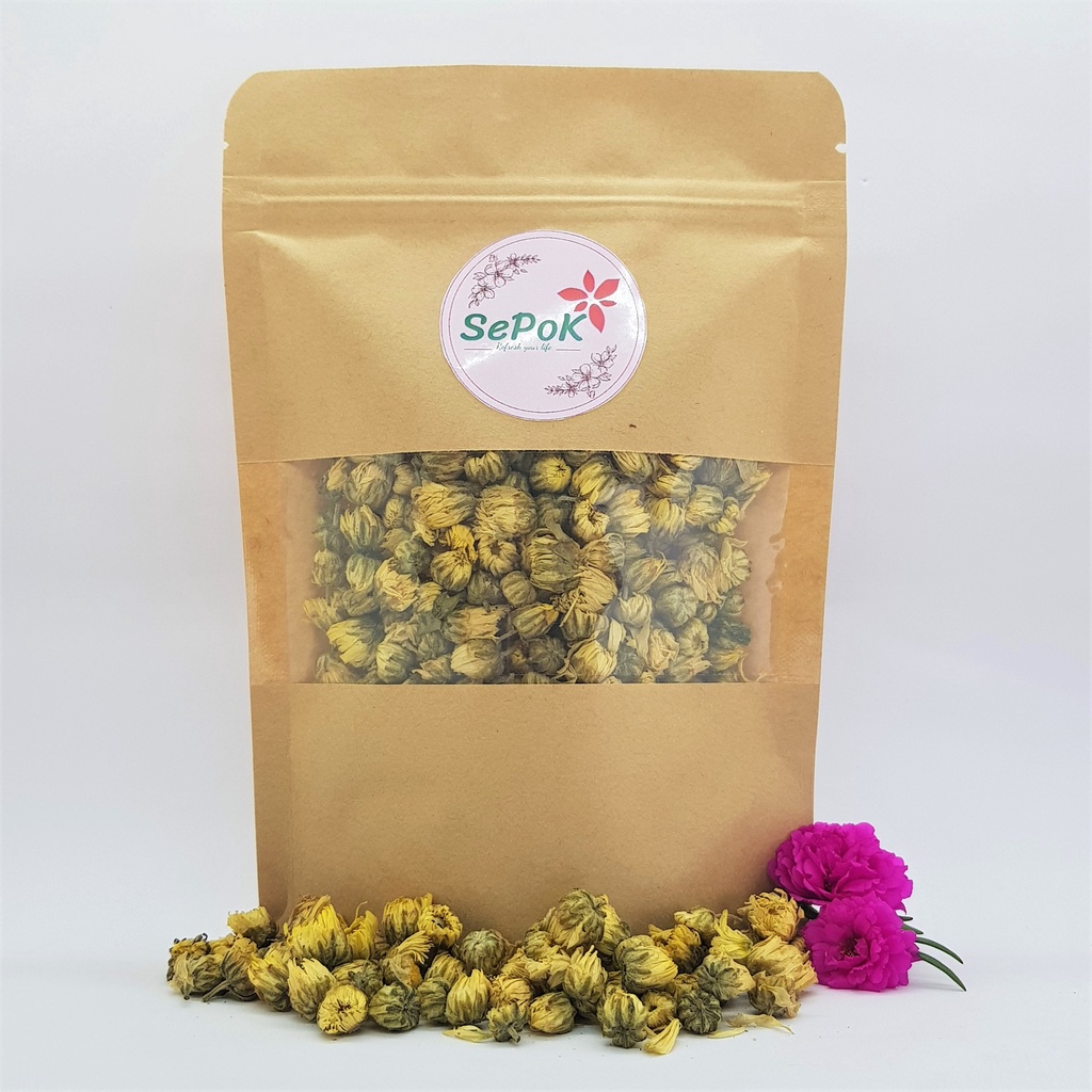 Nụ Hoa Cúc Vàng Hữu Cơ Sấy Khô 50g/100g - SePok - Trà Cúc Nụ Vàng Đẹp da, Dưỡng Nhan, Thanh Nhiệt Giữ Dáng