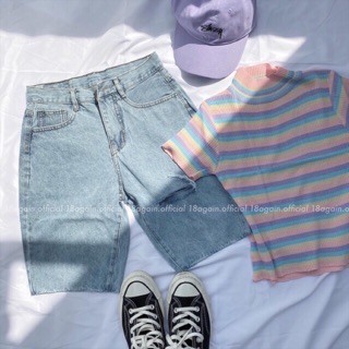 Quần Jeans Ngố Rách 1 Line