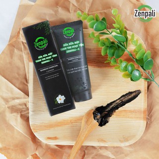 Sữa rửa mặt than tre hoạt tính Zenpali C sáng da, sạch mụn, trẻ hóa làn da - 60ml
