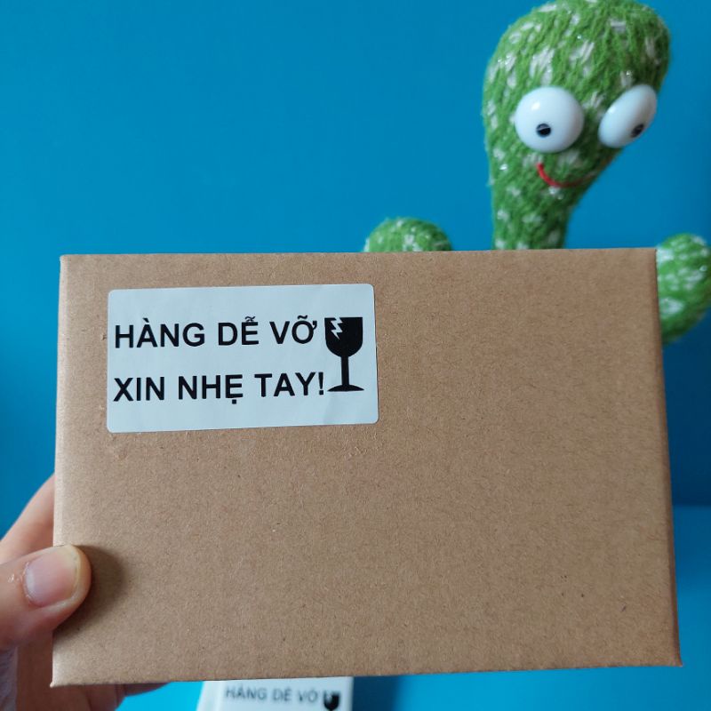 100 Tem Hàng dễ vỡ kích thước 6,5cmx3,5cm