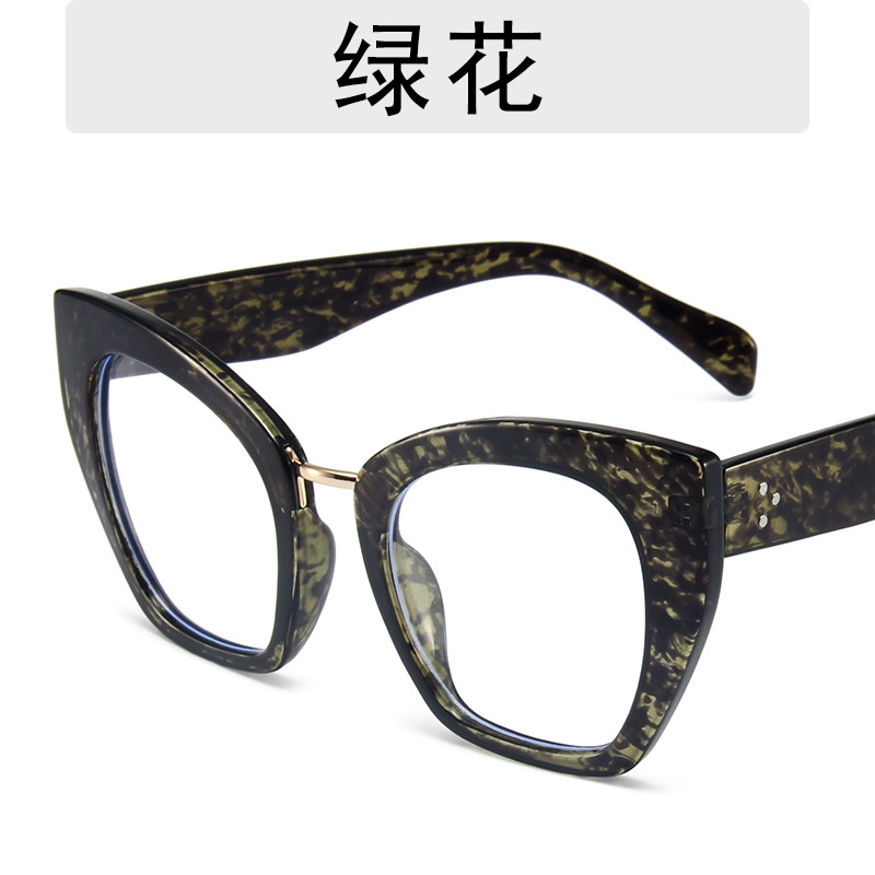 Mắt Kính Gọng Kim Loại Chống Tia Bức Xạ Phong Cách Retro Hàn Quốc Thời Trang