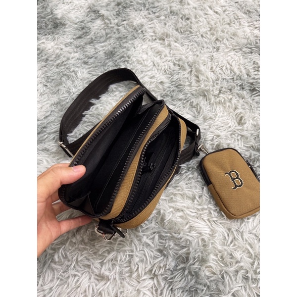 Túi Đeo Chéo Kèm Ví Nhỏ Đen/Nâu