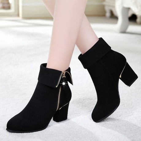 Giày Bốt Cao Gót Thời Trang Hàn Cho Nữ 2020