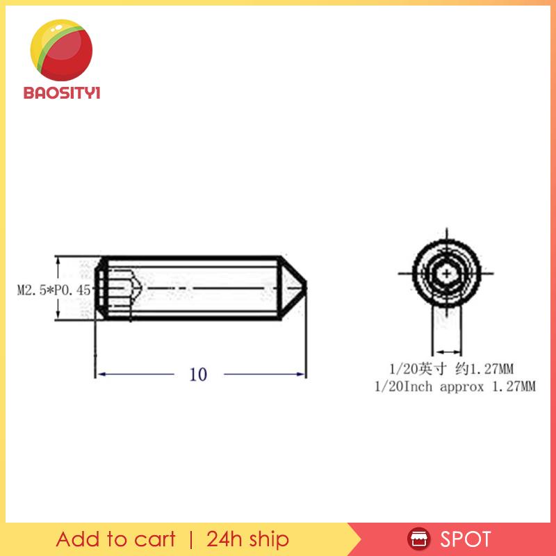 [Baosity1] X Ốc Vít Khóa Dây Đàn Guitar Điện Đầu Lục Giác Màu Đen Cho Cầu Tremolo