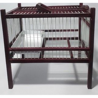 Lồng Tắm Chim Các Loại - Lồng Tắm Cho Chào Mào - Lồng Tắm Phíp Kèm Khay Nhôm