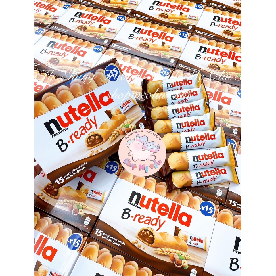[DATE 12/2023] Bánh quy NUTELLA nhân socola hạt phỉ hộp 15 cái - Hàng Pháp