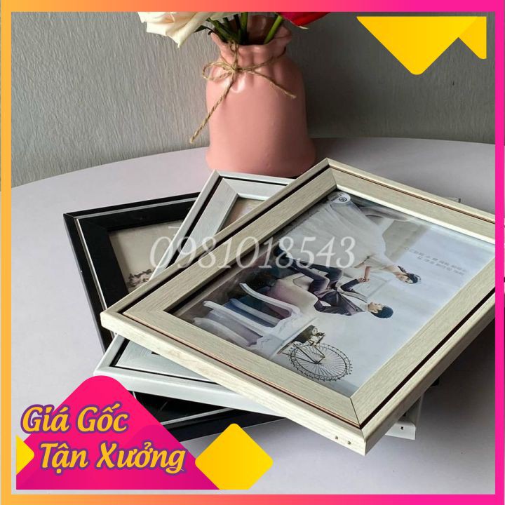 Khung ảnh 13x18 mẫu viền đẹp để bàn tiệc cưới giá rẻ