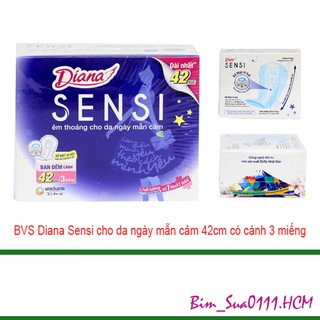 Băng vệ sinh ban đêm sensi 42cm