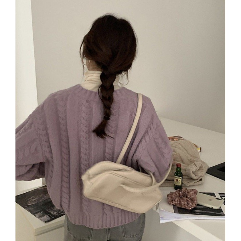 Khoác Len Ulzzang | Khoác Len Cardigan Ulzzang Dày Dặn 3 Màu Xinh Xắn Phong Cách Hàn Quốc | BigBuy360 - bigbuy360.vn