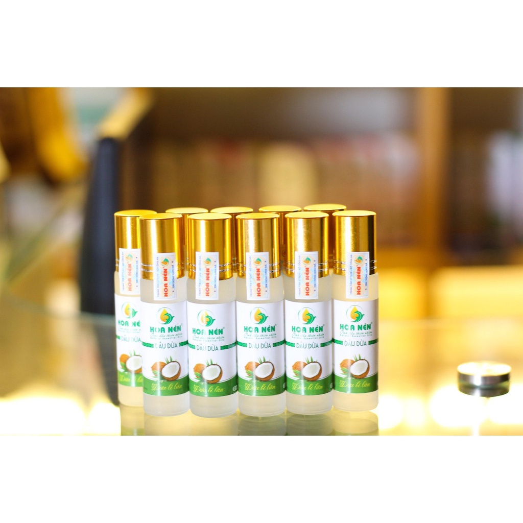 Dầu Dừa Hữu Cơ Nguyên Chất Hoa Nén 10ml
