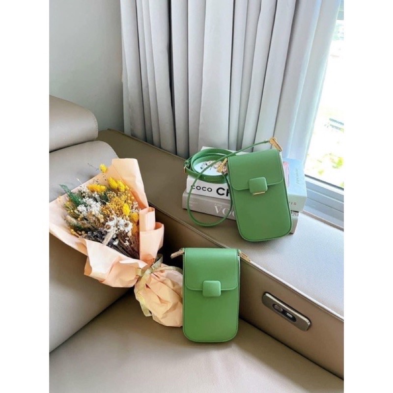 Túi cê ka dáng điện thoại full hộp bản đồng màu khoá chuẩn xxuất sịn