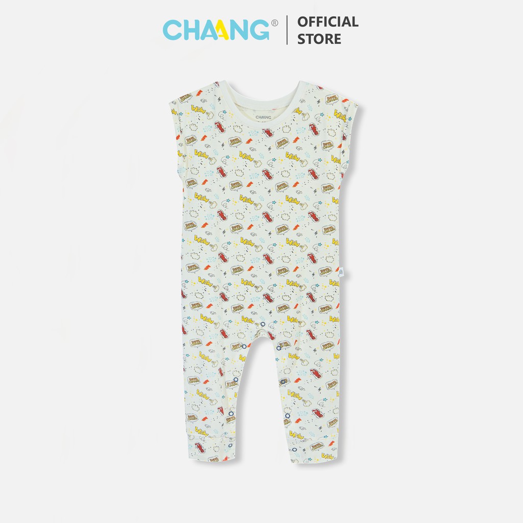 Bộ body hero trắng cho bé CHAANG