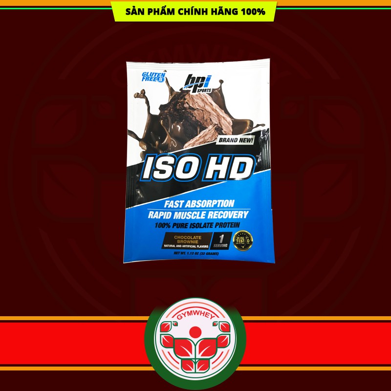 [Xả Kho 3 Ngày] 30 Gói ISO HD 1 lần dùng (32gram)