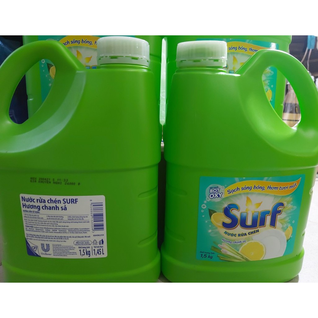 Nước Rửa Chén Surf Hương Chanh Xả 4kg