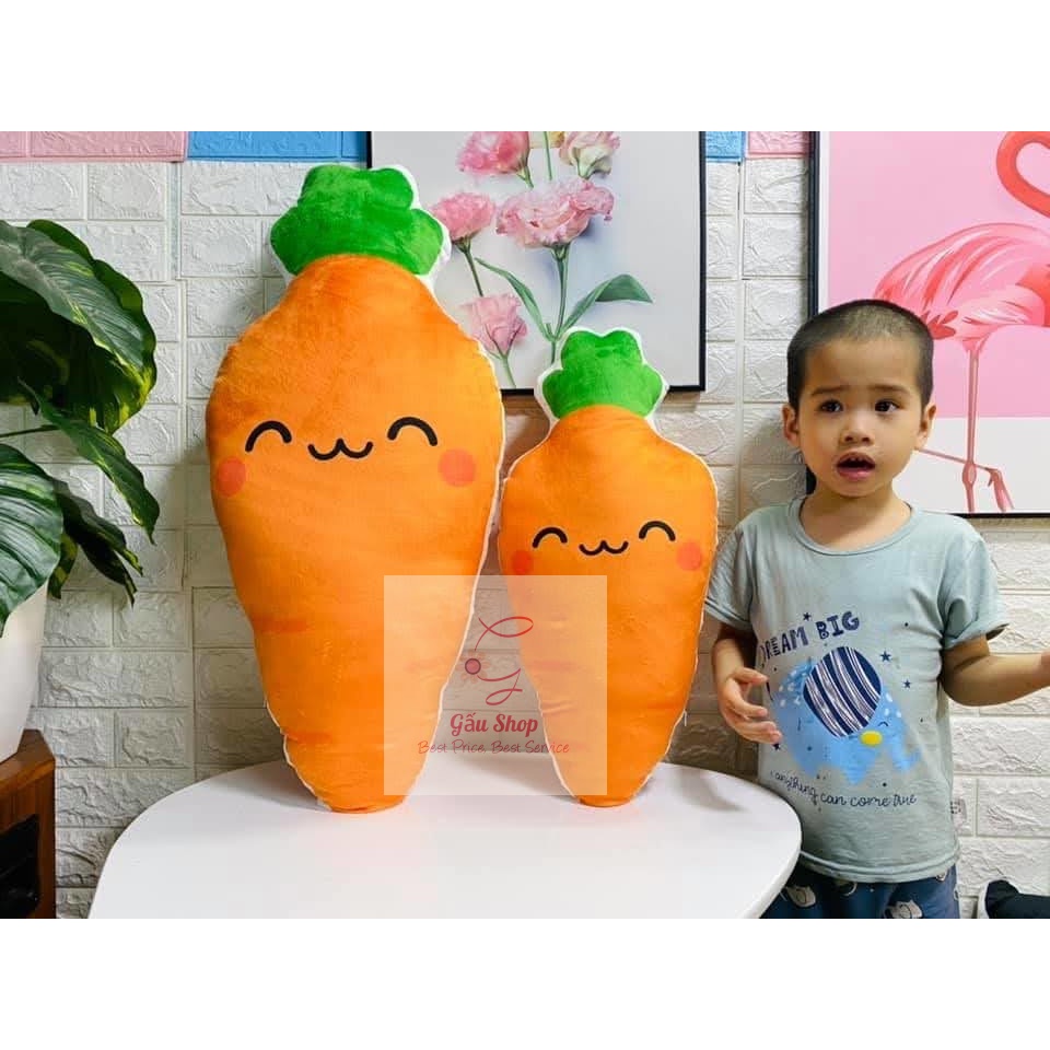 🥕Gối Handmade🥕 Gối Ôm Cà Rốt Nhồi Bông Cao Cấp