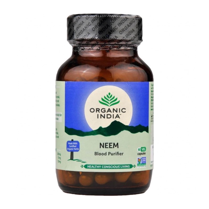 ORGANIC INDIA - NEEM - Viên uống thảo mộc hữu cơ , thanh  lọc máu 60v