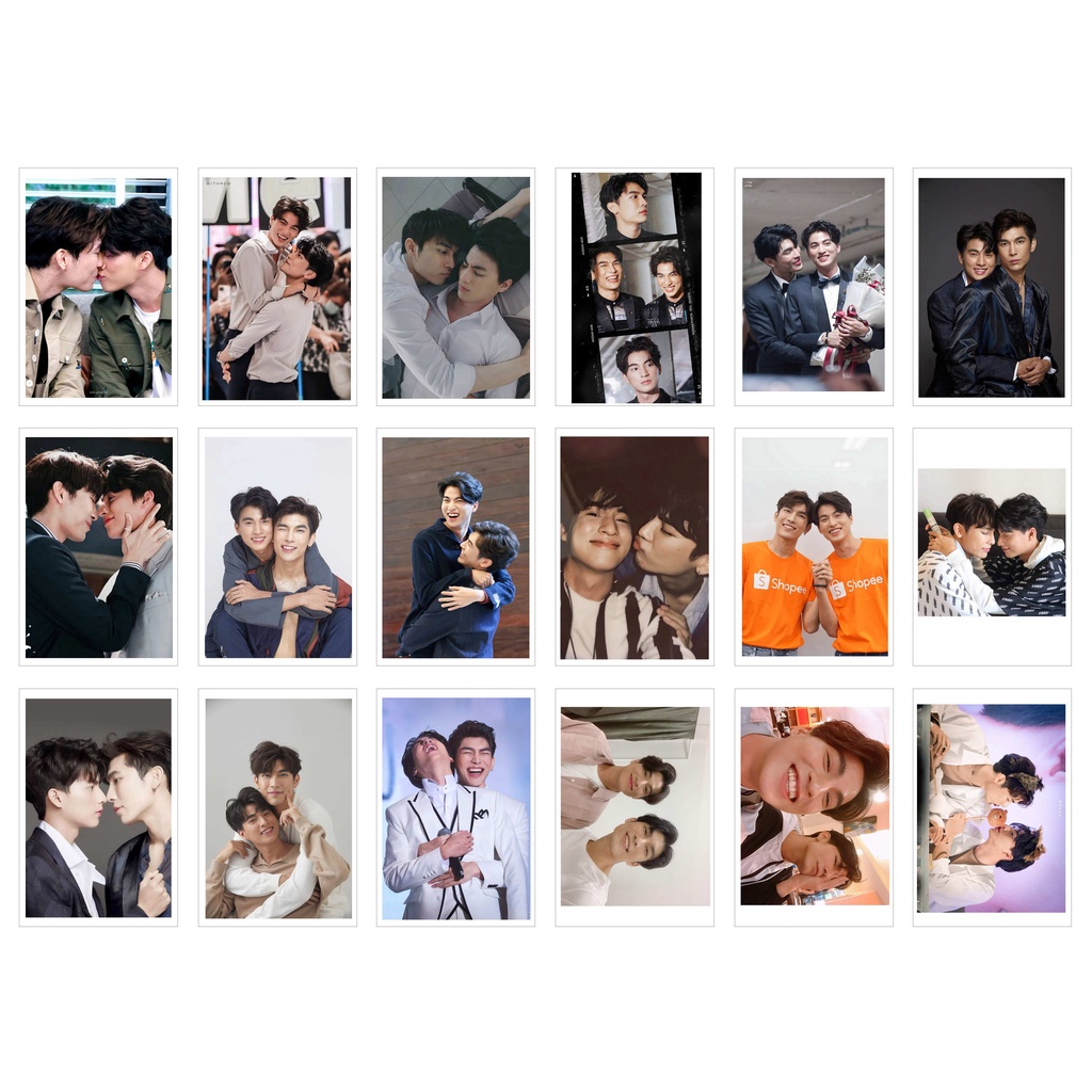 [Ép Lụa] Lomo Card 54 Ảnh MewGulf (Mew Suppasit + Gulf Kanawut )