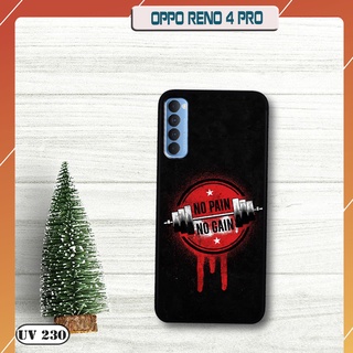 Ốp lưng nhám in hình 3d oppo reno 4 pro