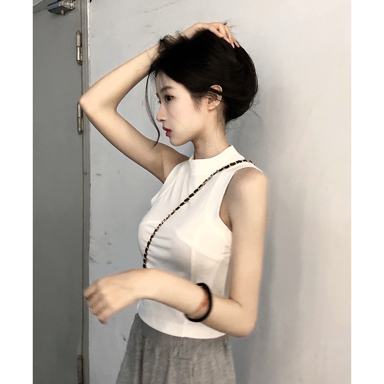 Áo hai dây ZHELIHANGFEI lưng cao thời trang quyến rũ cho nữ