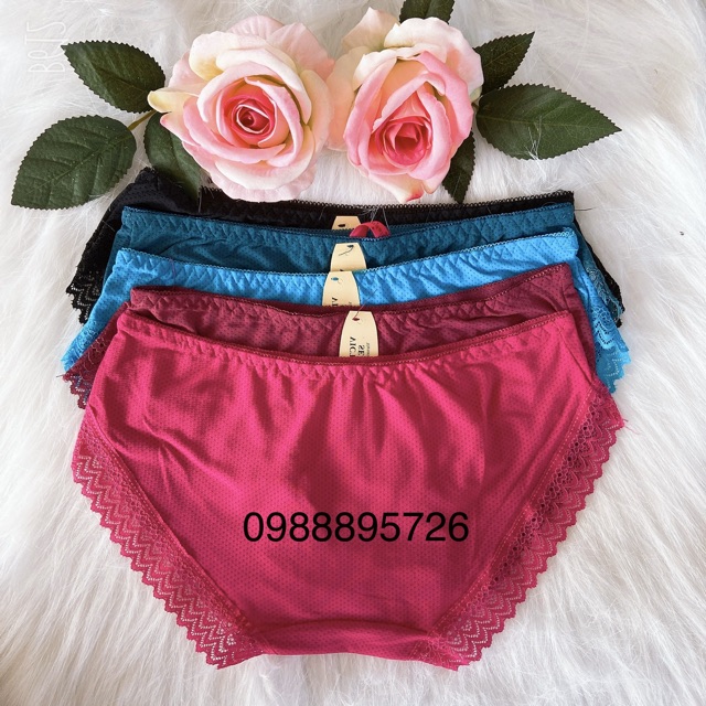 Bộ 10 Quần Lót Su Ren Ống Thông Hơi 5866 40-55KG