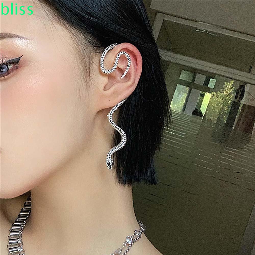 Khuyên kẹp tai hình con rắn cá tính phong cách punk thời trang cho nữ