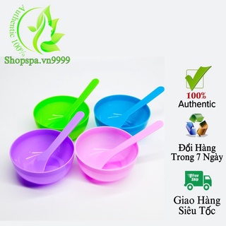 Bát pha bột mặt nạ , chổi , thìa