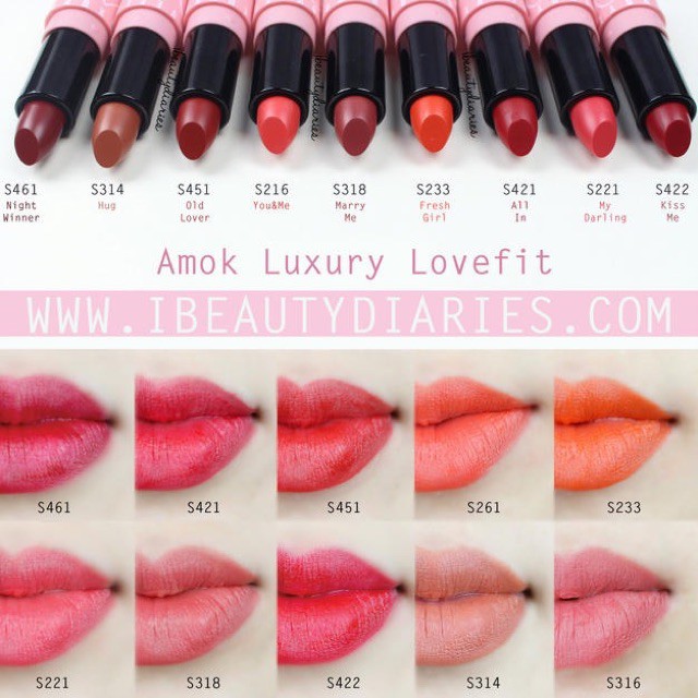 Son Amok vỏ hồng Old Lover Luxury Lovefit - S451