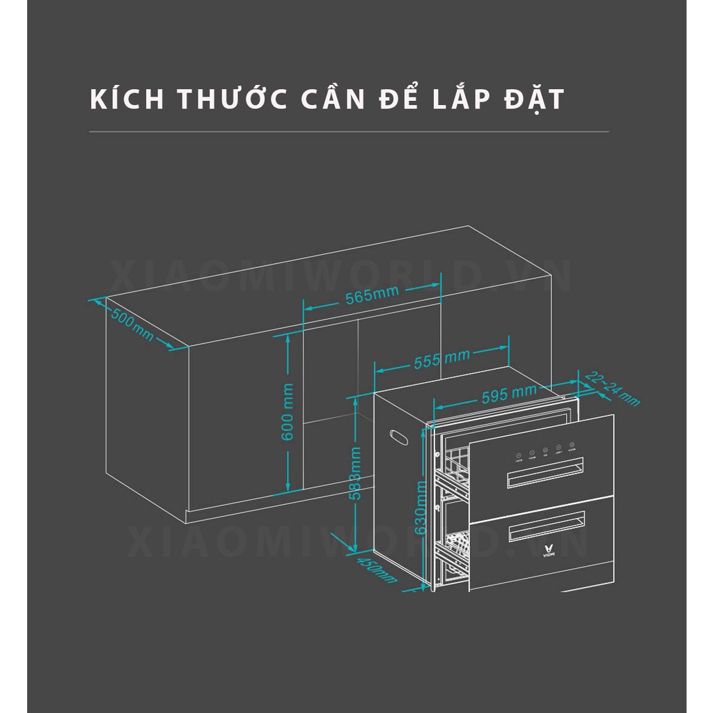 Máy Sấy Và Khử Trùng Chén Bát Viomi ZTD100A1